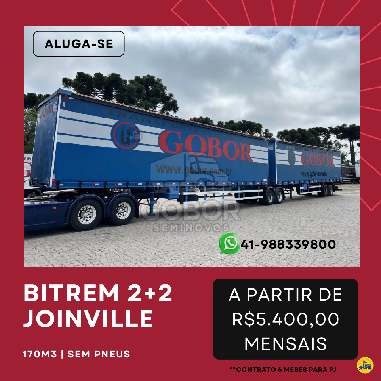 CARRETA BITREM BAU SIDER Gobor Seminovos CAMPO LARGO PARANÁ PR